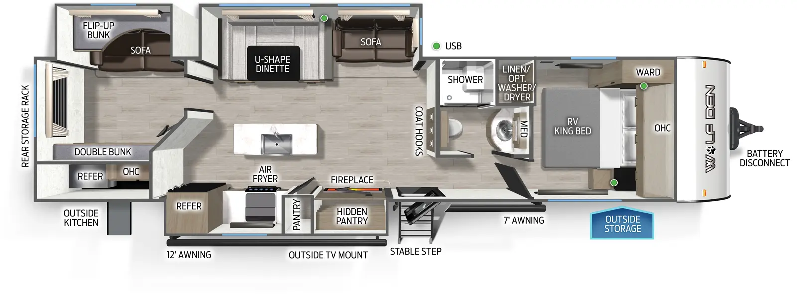 Cherokee Black Label 304SRBL Floorplan
